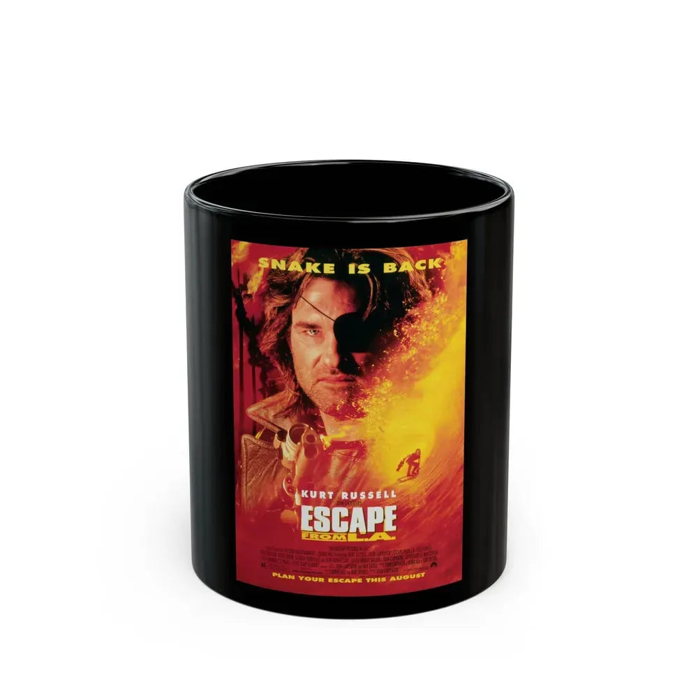ESCAPE FROM L.A. 1996 Movie Poster - Black Coffee Mug 11oz - Go Mug Yourself