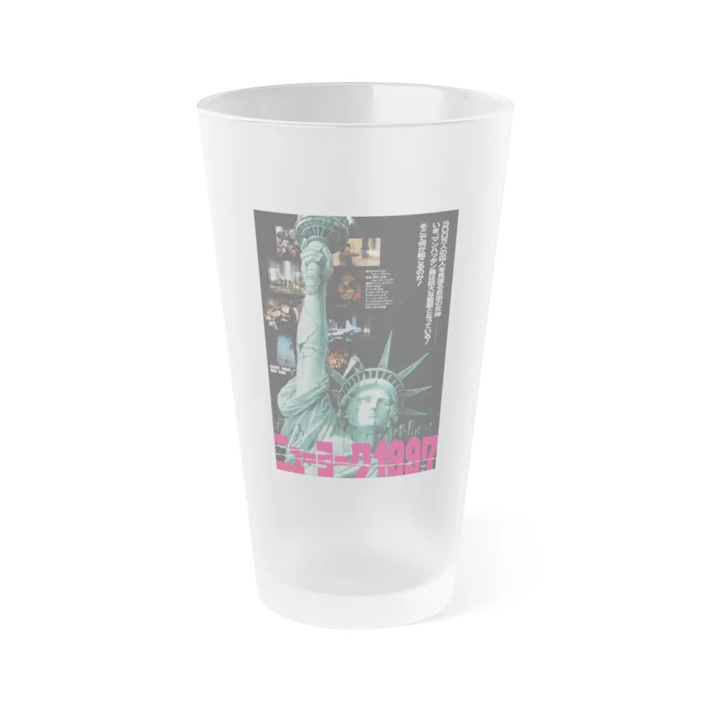 ESCAPE FROM NEW YORK (ASIAN) 1981 Movie Poster - Frosted Pint Glass 16oz-16oz-Frosted-Go Mug Yourself