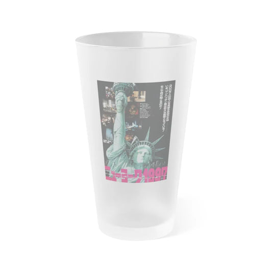 ESCAPE FROM NEW YORK (ASIAN) 1981 Movie Poster - Frosted Pint Glass 16oz-16oz-Frosted-Go Mug Yourself