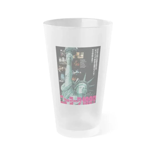 ESCAPE FROM NEW YORK (ASIAN) 1981 Movie Poster - Frosted Pint Glass 16oz 16oz Frosted - Go Mug Yourself
