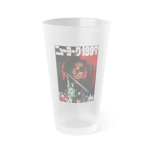 ESCAPE FROM NEW YORK (ASIAN) 2 1981 Movie Poster - Frosted Pint Glass 16oz-16oz-Frosted-Go Mug Yourself