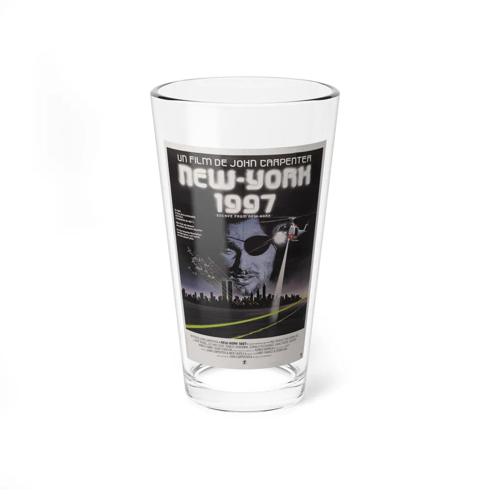 ESCAPE FROM NEW YORK (FRENCH) 1981 Movie Poster - Pint Glass 16oz-16oz-Go Mug Yourself