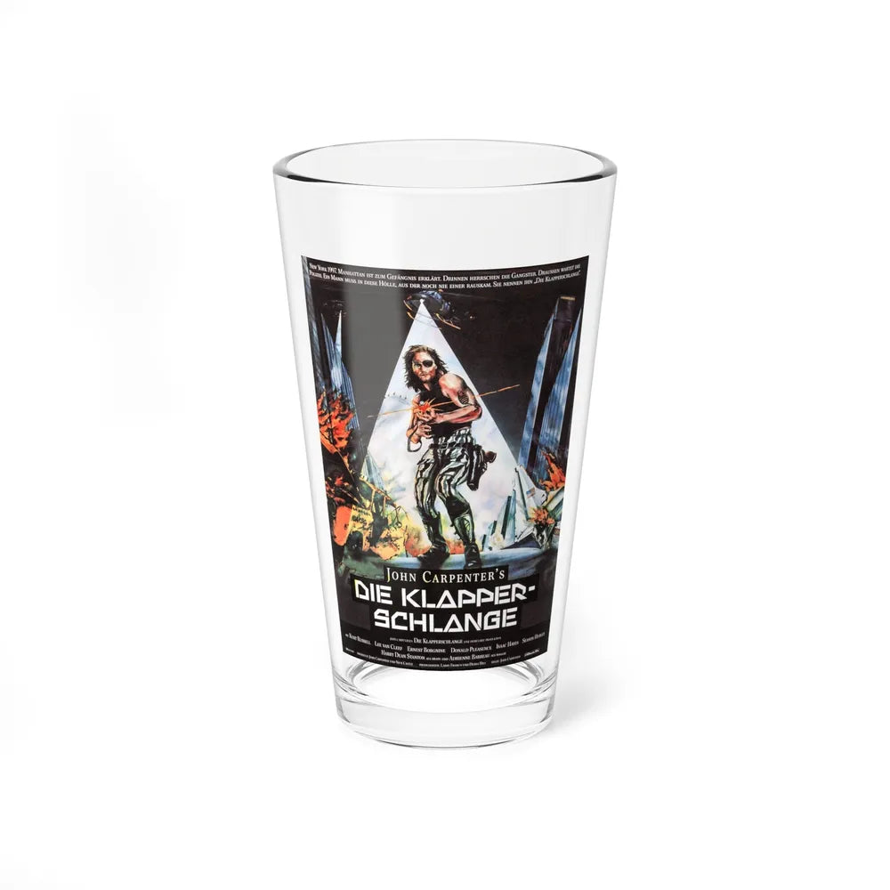 ESCAPE FROM NEW YORK (GERMAN) 2 1981 Movie Poster - Pint Glass 16oz-16oz-Go Mug Yourself