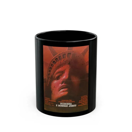 ESCAPE FROM NEW YORK (POLISH) 1981 Movie Poster - Black Coffee Mug 11oz - Go Mug Yourself