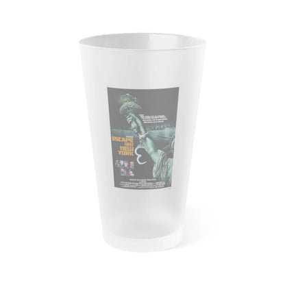 ESCAPE FROM NEW YORK (TEASER) 1981 Movie Poster - Frosted Pint Glass 16oz-16oz-Frosted-Go Mug Yourself