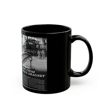 Escape From Russia's Dragnet, Bluebook Magazine, August 1963 - Black Coffee Mug - Go Mug Yourself