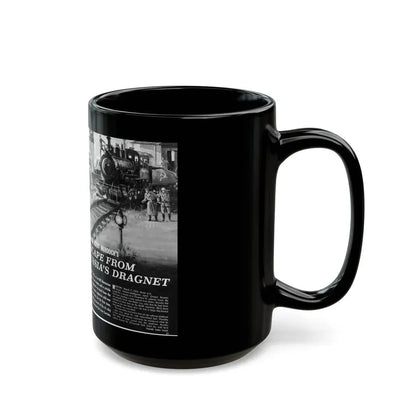Escape From Russia's Dragnet, Bluebook Magazine, August 1963 - Black Coffee Mug - Go Mug Yourself