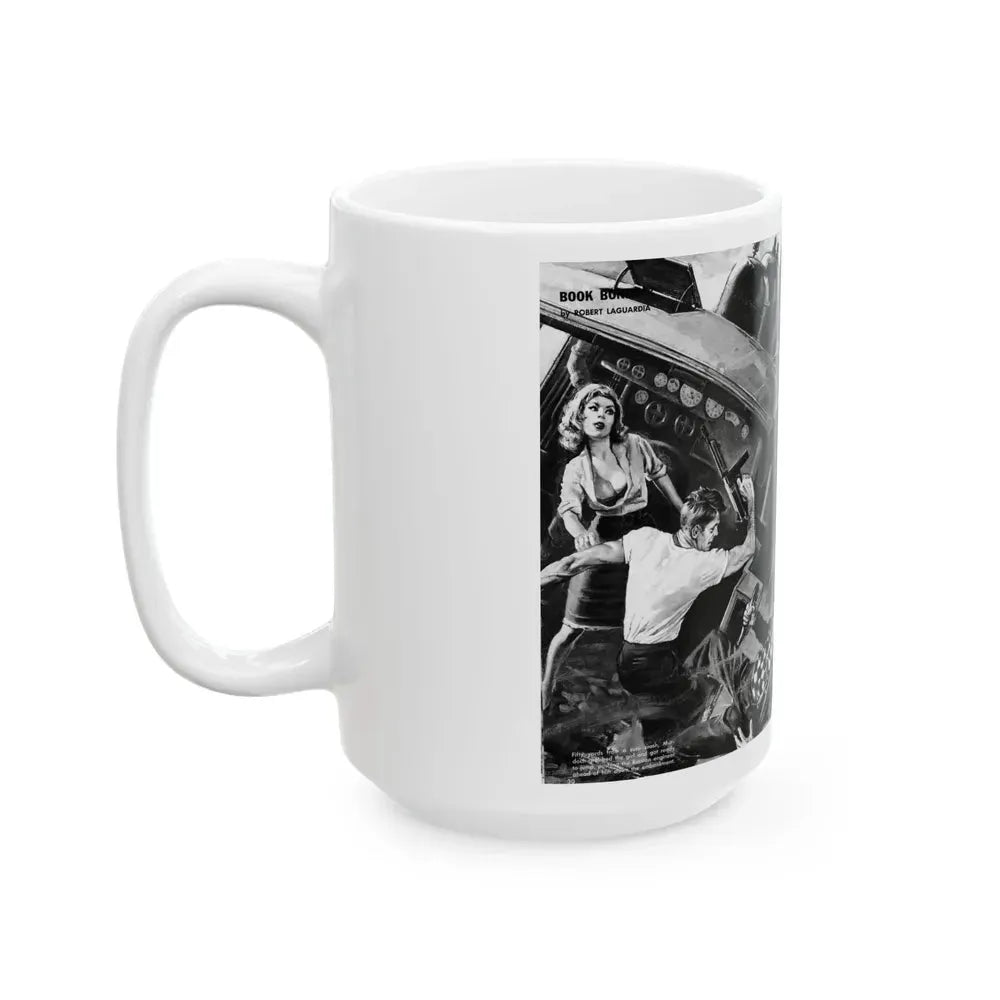 Escape From Russia's Dragnet, Bluebook Magazine, August 1963 - White Coffee Mug - Go Mug Yourself