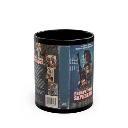 ESCAPE FROM SAFEHAVEN (VHS COVER) - Black Coffee Mug-11oz-Go Mug Yourself