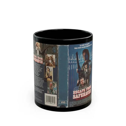 ESCAPE FROM SAFEHAVEN (VHS COVER) - Black Coffee Mug 11oz - Go Mug Yourself