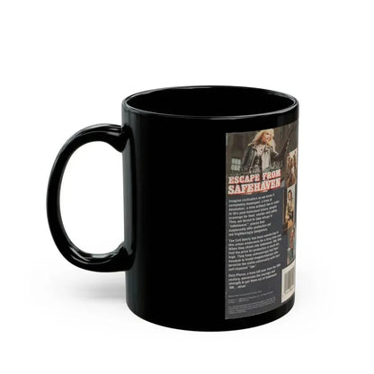 ESCAPE FROM SAFEHAVEN (VHS COVER) - Black Coffee Mug - Go Mug Yourself
