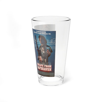 ESCAPE FROM SAFEHAVEN (VHS COVER) Pint Glass 16oz-Go Mug Yourself