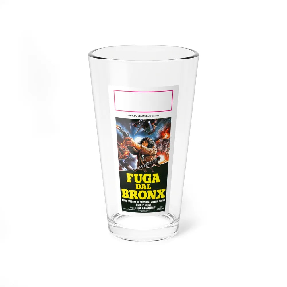 ESCAPE FROM THE BRONX (ITALIAN) 1983 Movie Poster - Pint Glass 16oz-16oz-Go Mug Yourself