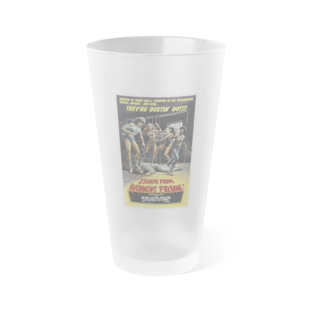 ESCAPE FROM WOMENS PRISON 1978 Movie Poster - Frosted Pint Glass 16oz-16oz-Frosted-Go Mug Yourself