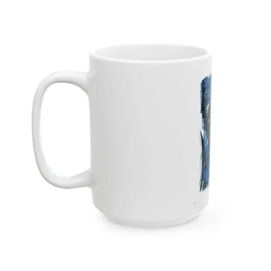 Escape in Athens, Saga, December 1954 - White Coffee Mug - Go Mug Yourself
