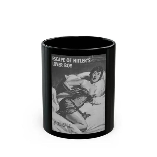 Escape Of Hitler's Lover Boy, World of Men, December 1963 - Black Coffee Mug 11oz - Go Mug Yourself