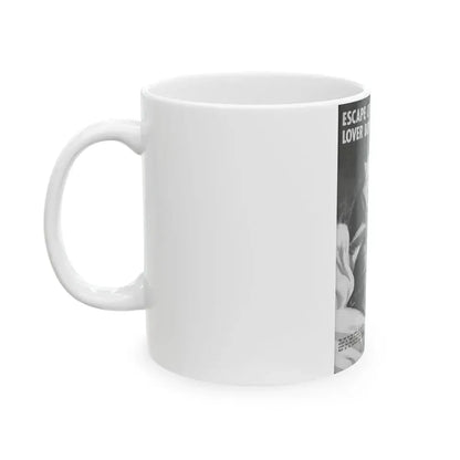 Escape Of Hitler's Lover Boy, World of Men, December 1963 - White Coffee Mug - Go Mug Yourself