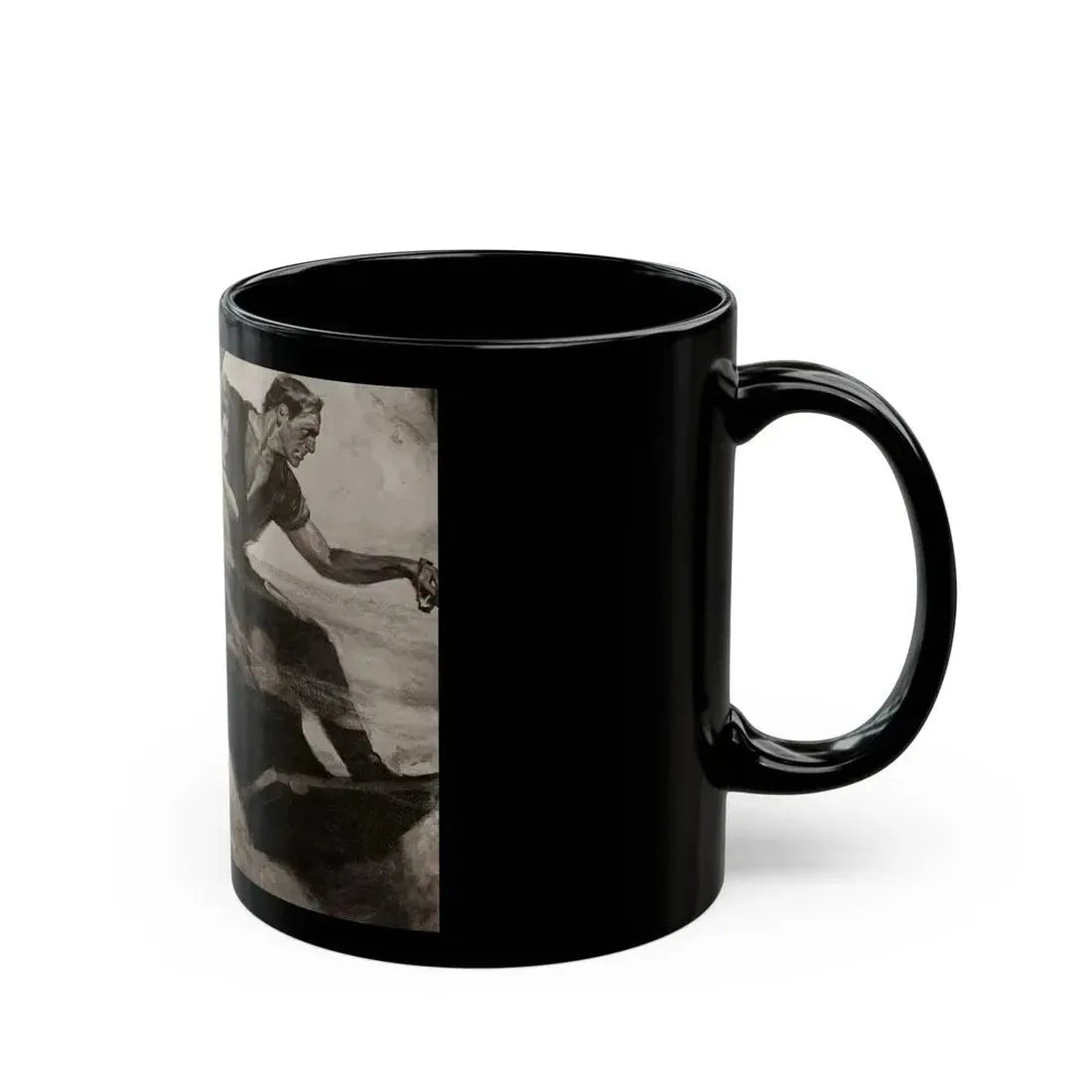 Escaping a Blaze, The Saturday Evening Post, October 16, 1937 - Black Coffee Mug - Go Mug Yourself
