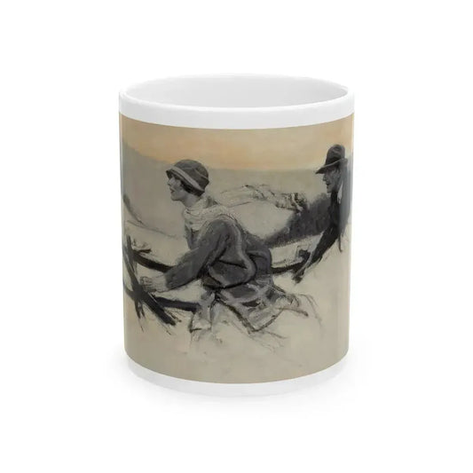 Escaping the Snow - White Coffee Mug 11oz - Go Mug Yourself