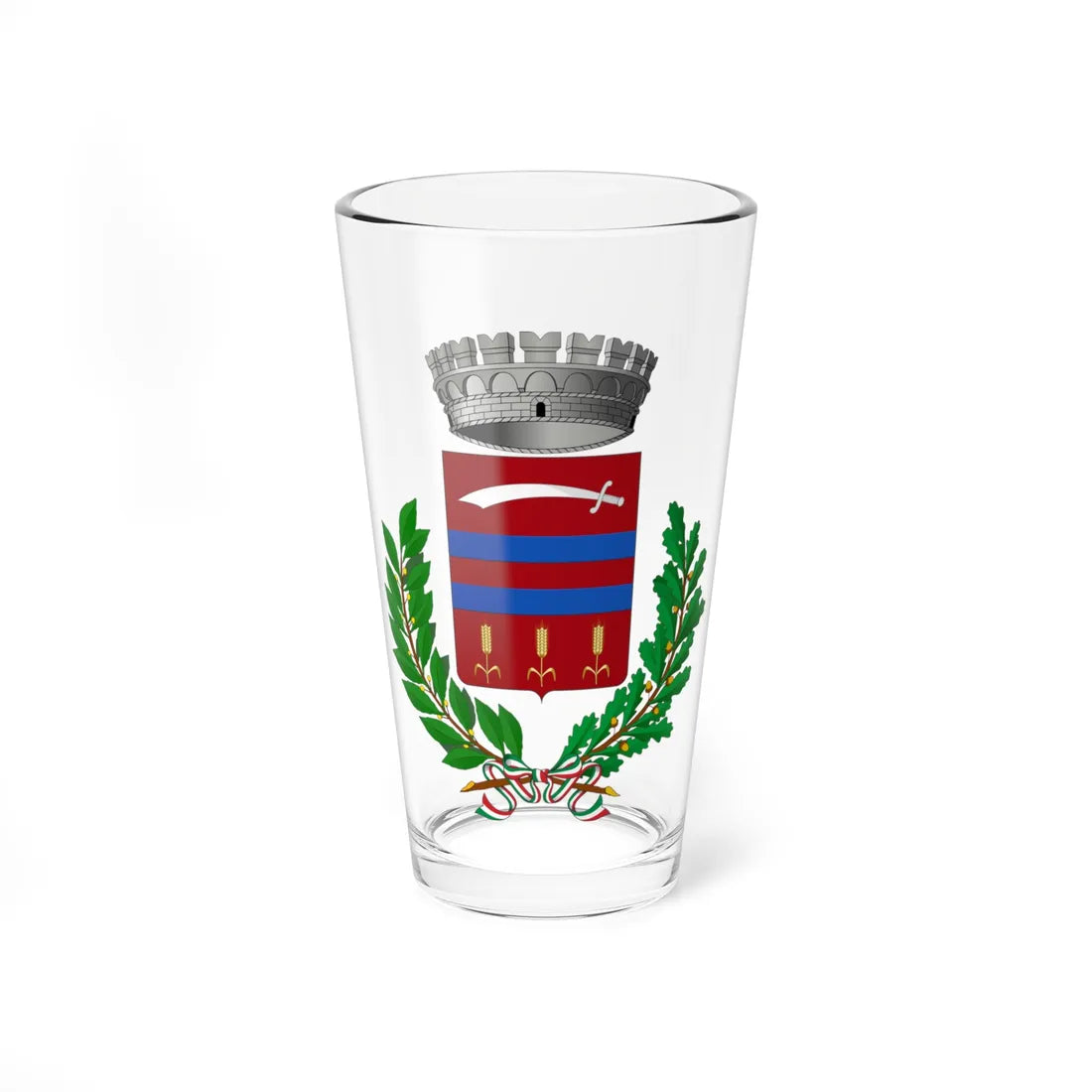 Escolca-Stemma (Italy) (Coat of Arms) Pint Glass 16oz 16oz - Go Mug Yourself