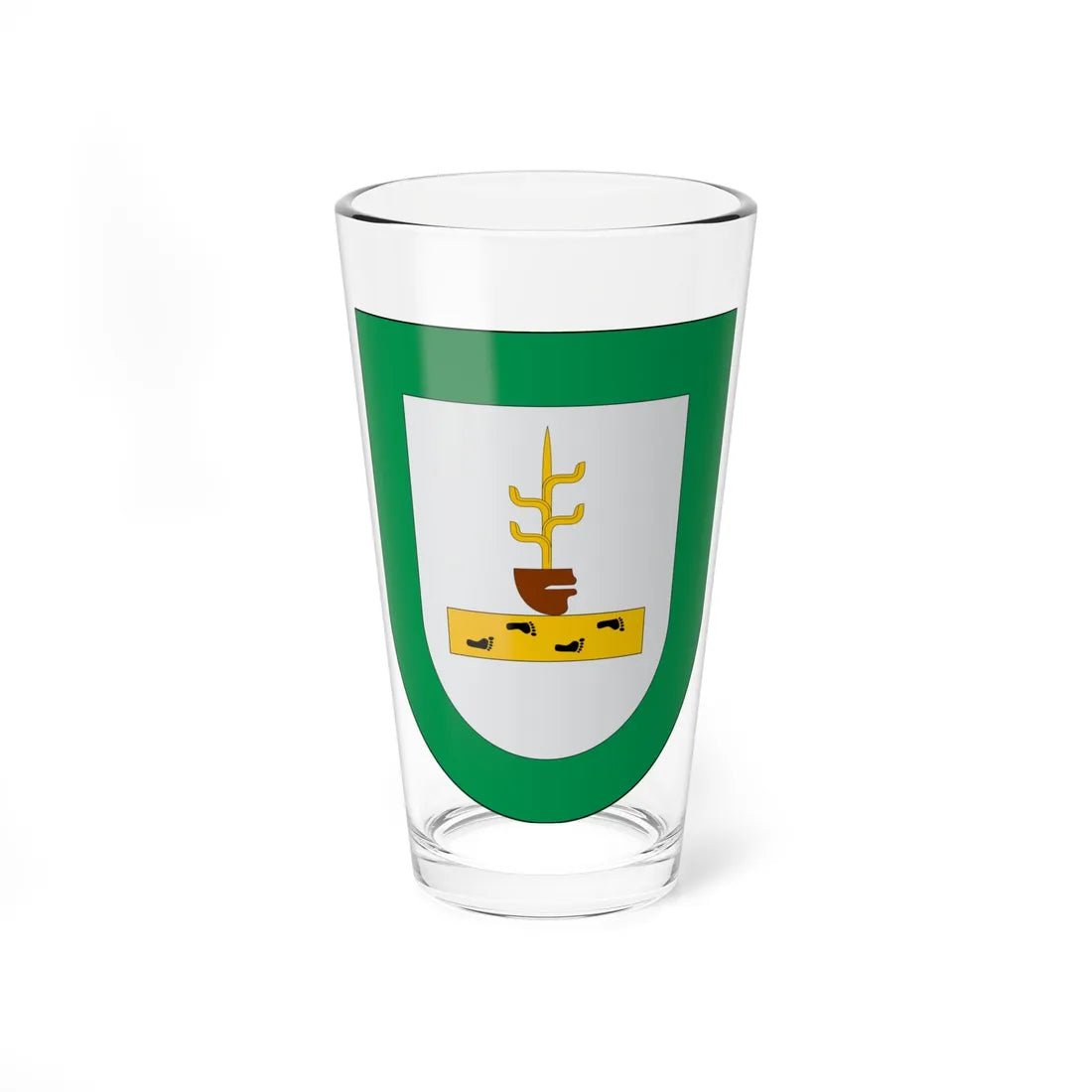 Escudo Acateno (Mexico) (Coat of Arms) Pint Glass 16oz 16oz - Go Mug Yourself