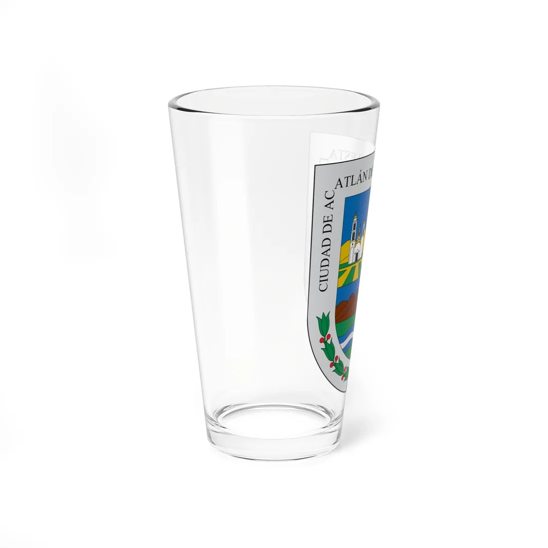 Escudo Acatlán (Mexico) (Coat of Arms) Pint Glass 16oz - Go Mug Yourself
