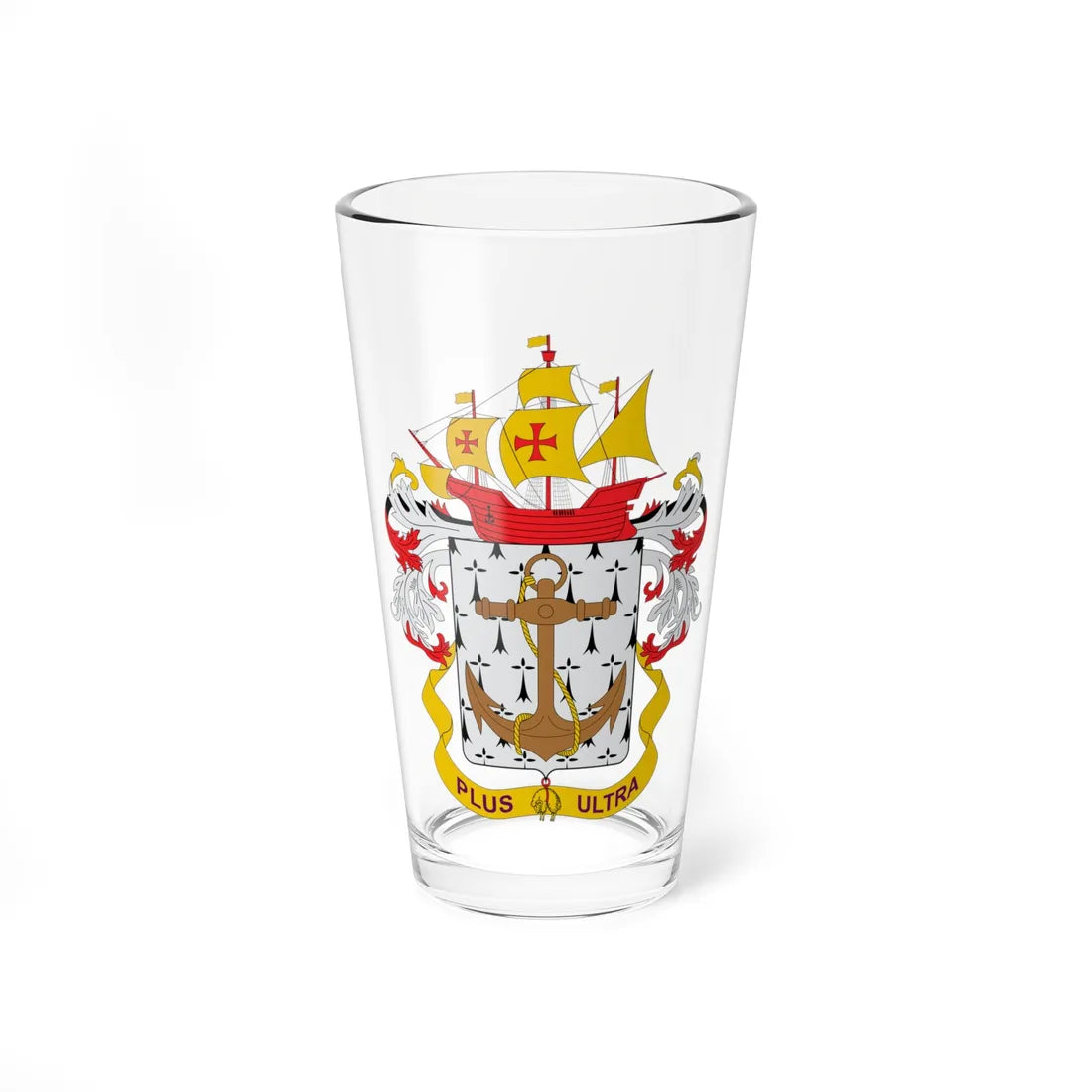 Escudo Armada Nacional de Colombia (Colombia) (Coat of Arms) Pint Glass 16oz 16oz - Go Mug Yourself