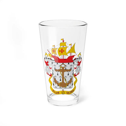 Escudo Armada Nacional de Colombia (Colombia) (Coat of Arms) Pint Glass 16oz 16oz - Go Mug Yourself