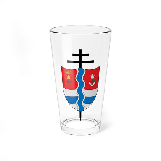 Escudo Arquidiócesis de Barranquilla (Colombia) (Coat of Arms) Pint Glass 16oz 16oz - Go Mug Yourself