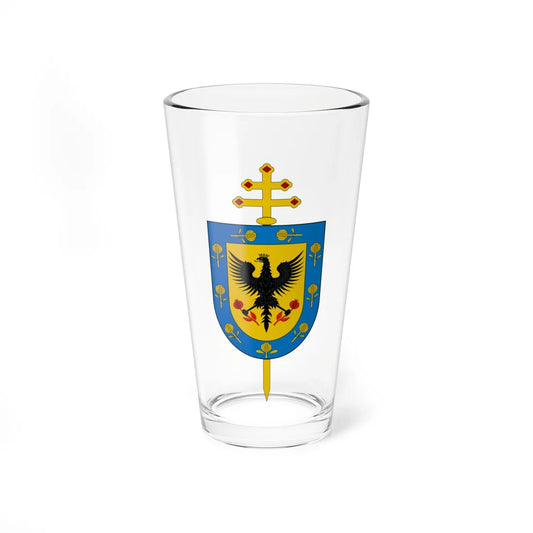 Escudo Arquidiócesis de Bogotá (Colombia) (Coat of Arms) Pint Glass 16oz 16oz - Go Mug Yourself