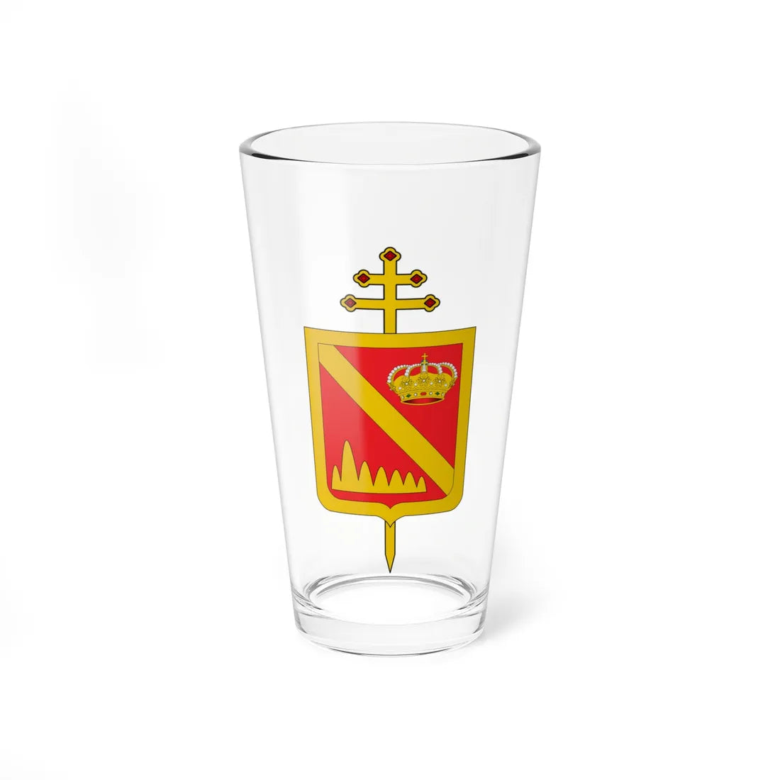 Escudo Arquidiócesis de Cali (Colombia) (Coat of Arms) Pint Glass 16oz 16oz - Go Mug Yourself