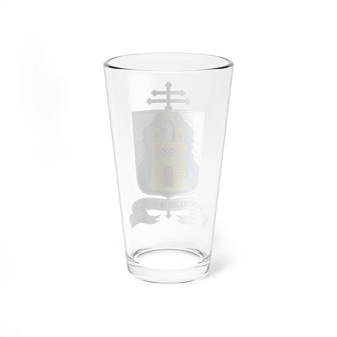 Escudo Arquidiócesis de Medellín (Colombia) (Coat of Arms) Pint Glass 16oz - Go Mug Yourself
