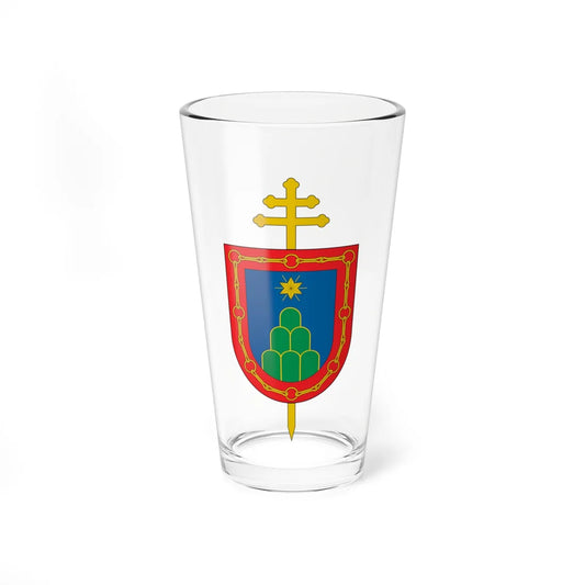 Escudo Arquidiócesis de Nueva Pamplona (Colombia) (Coat of Arms) Pint Glass 16oz 16oz - Go Mug Yourself
