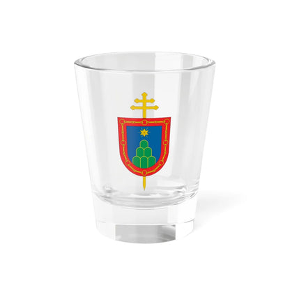 Escudo Arquidiócesis de Nueva Pamplona (Colombia) (Coat of Arms) Shot Glass 1.5oz 1.5oz - Go Mug Yourself