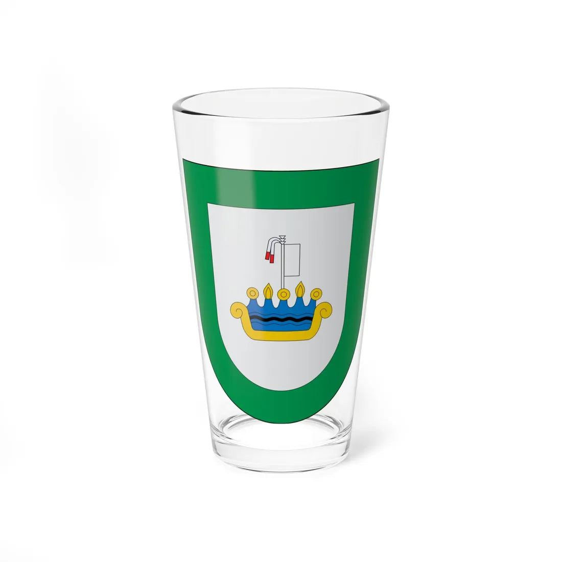 Escudo Atempan (Mexico) (Coat of Arms) Pint Glass 16oz 16oz - Go Mug Yourself