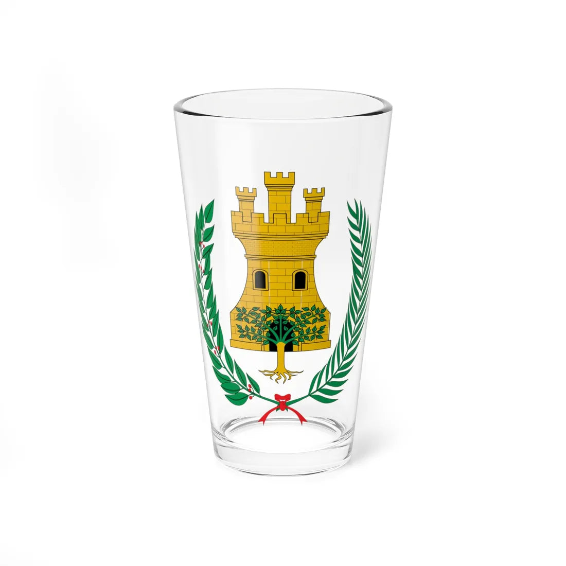 Escudo Ayamonte (Spain) (Coat of Arms) Pint Glass 16oz 16oz - Go Mug Yourself