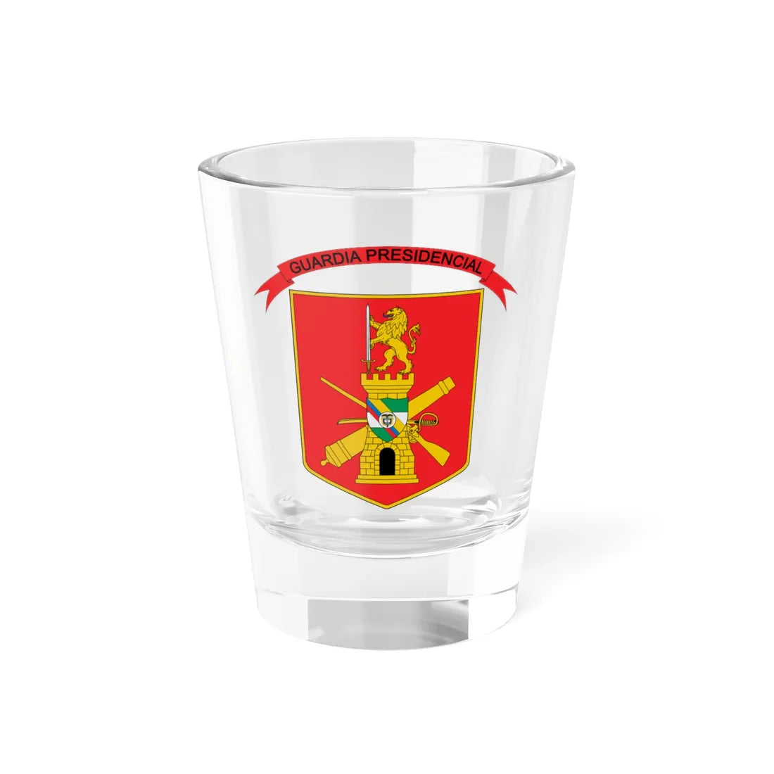 Escudo Batallon Guardia Presidencial-Colombia (Colombia) (Coat of Arms) Shot Glass 1.5oz 1.5oz - Go Mug Yourself