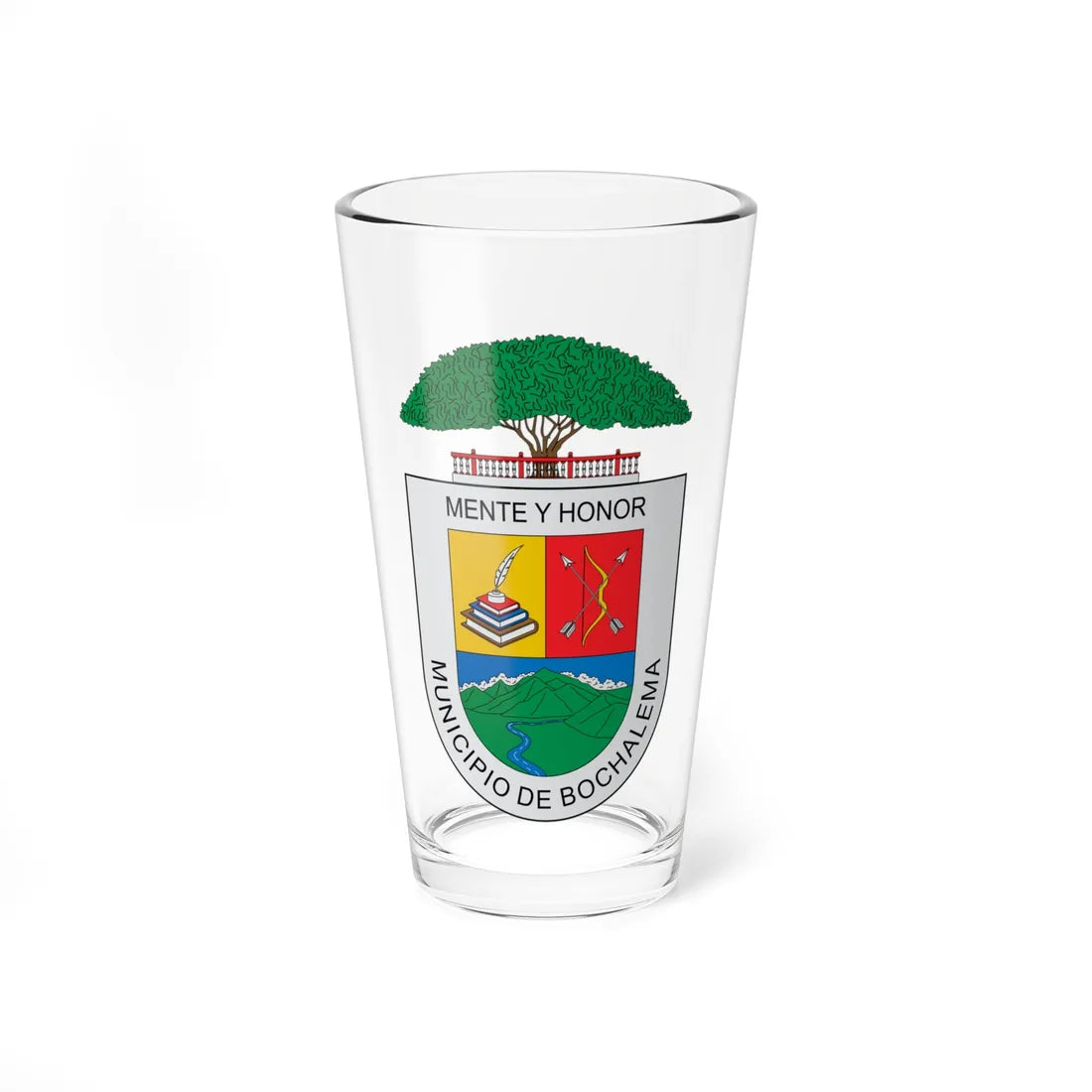 Escudo Bochalema (Colombia) (Coat of Arms) Pint Glass 16oz 16oz - Go Mug Yourself