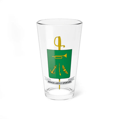 Escudo Caja de Retiro de las FF.MM-Colombia (Colombia) (Coat of Arms) Pint Glass 16oz 16oz - Go Mug Yourself