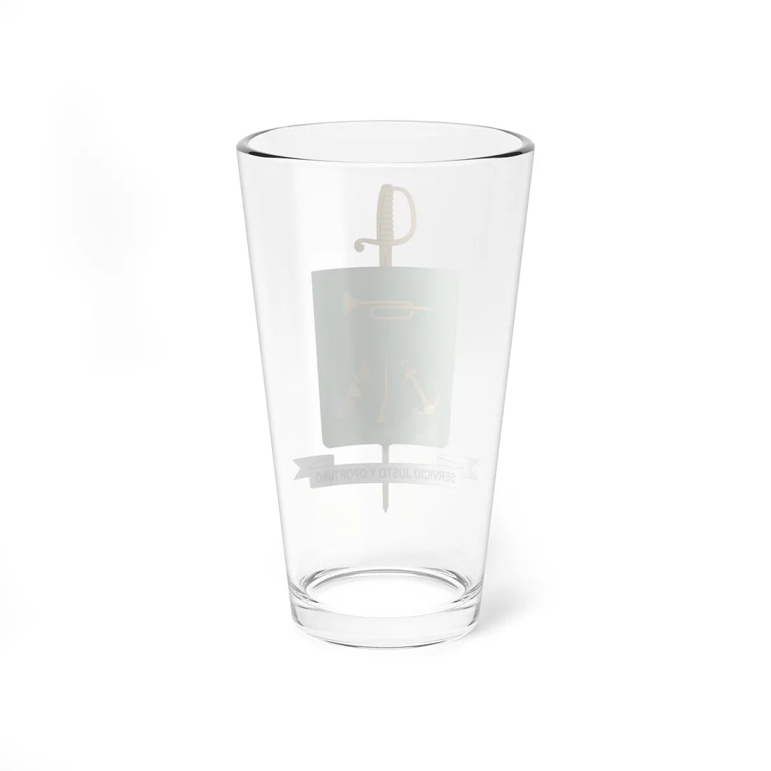 Escudo Caja de Retiro de las FF.MM-Colombia (Colombia) (Coat of Arms) Pint Glass 16oz - Go Mug Yourself
