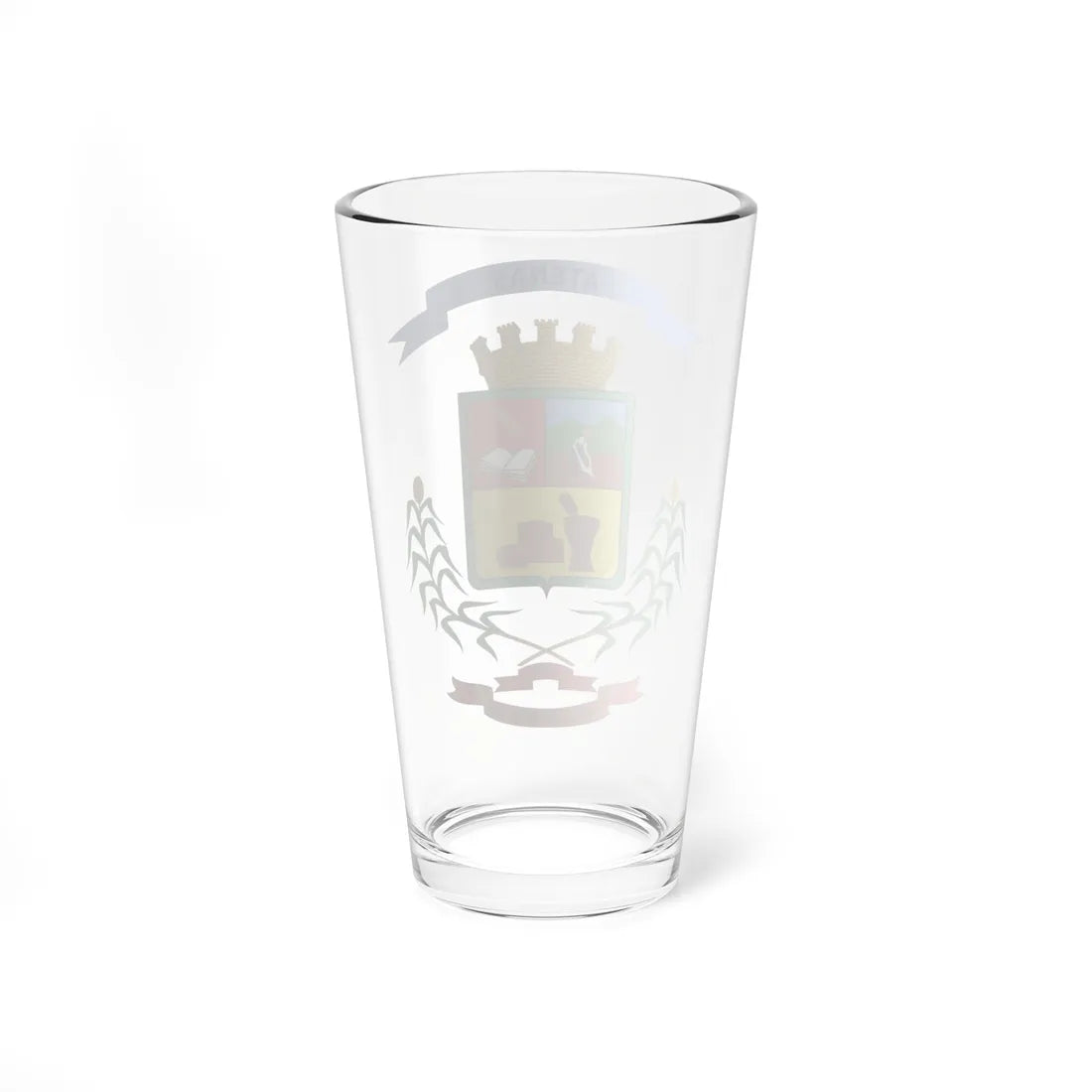Escudo Cantón Atenas Alajuela Costa Rica (Costa Rica) (Coat of Arms) Pint Glass 16oz - Go Mug Yourself