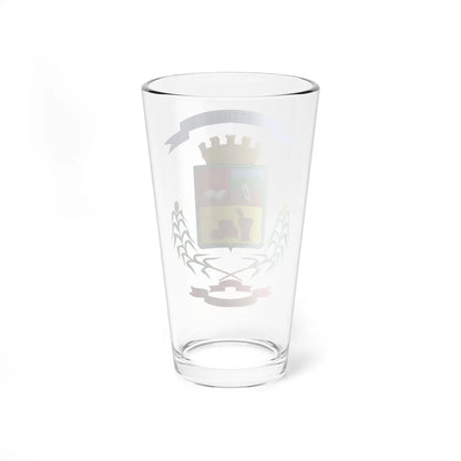 Escudo Cantón Atenas Alajuela Costa Rica (Costa Rica) (Coat of Arms) Pint Glass 16oz - Go Mug Yourself
