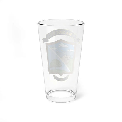 Escudo Cantón de Bagaces Guanacaste Costa Rica (Costa Rica) (Coat of Arms) Pint Glass 16oz - Go Mug Yourself