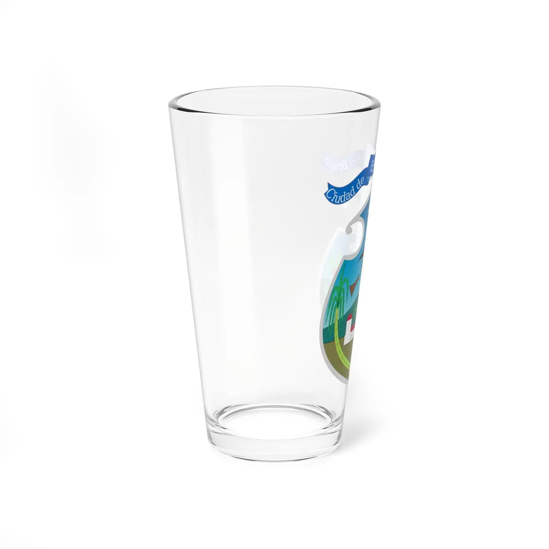 Escudo Cantón Escazú Costa Rica (Costa Rica) (Coat of Arms) Pint Glass 16oz - Go Mug Yourself