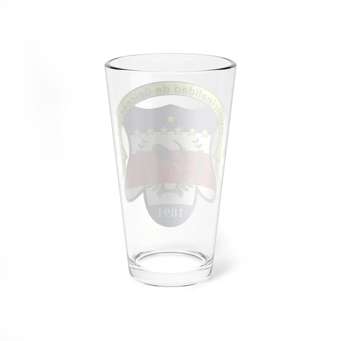 Escudo Cantón Goicoechea Costa Rica (Costa Rica) (Coat of Arms) Pint Glass 16oz - Go Mug Yourself