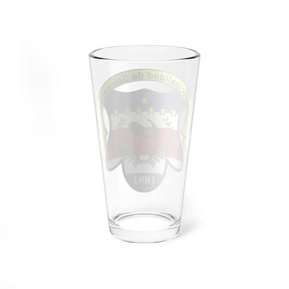 Escudo Cantón Goicoechea Costa Rica (Costa Rica) (Coat of Arms) Pint Glass 16oz - Go Mug Yourself