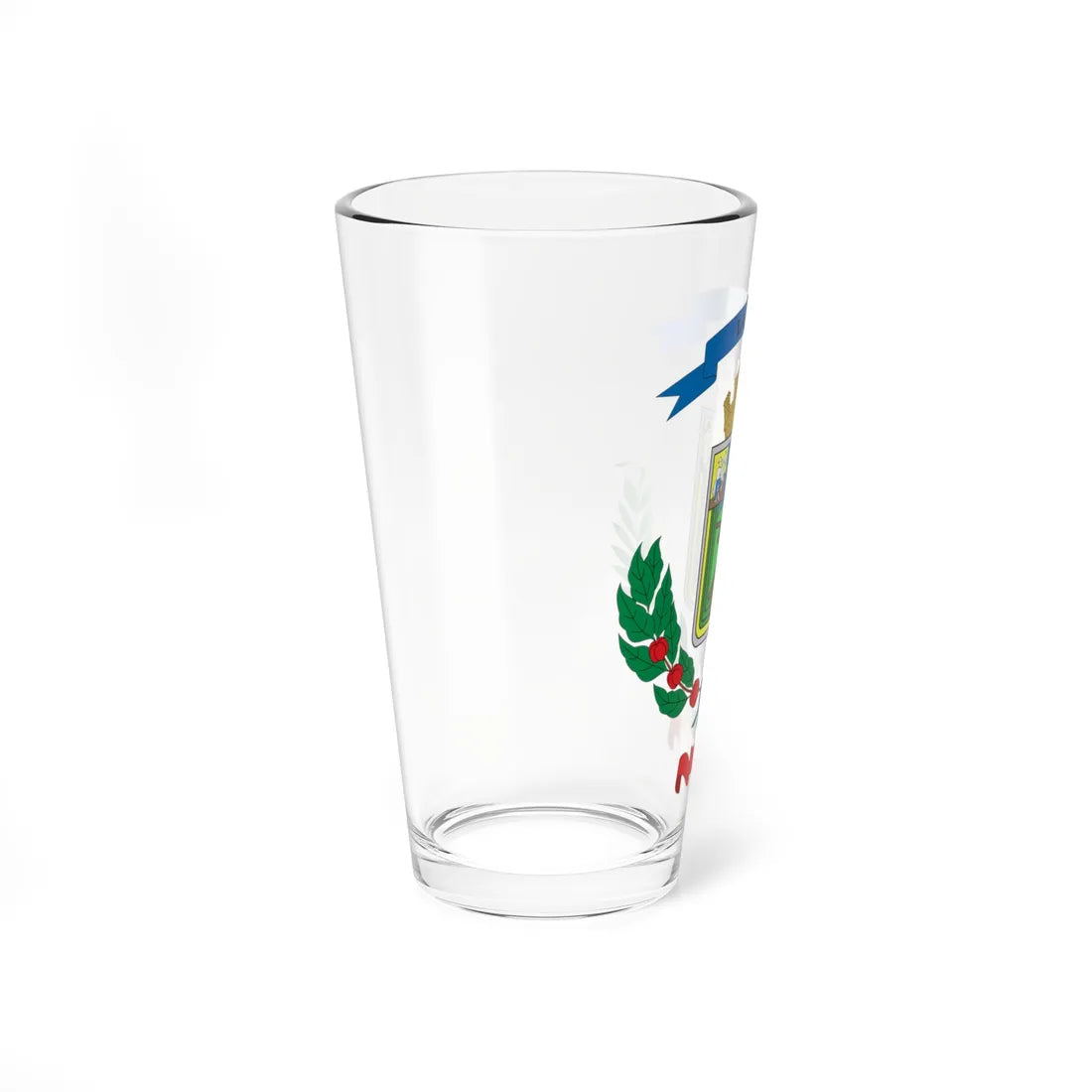 Escudo Cantón La Unión Cartago Costa Rica (Costa Rica) (Coat of Arms) Pint Glass 16oz - Go Mug Yourself