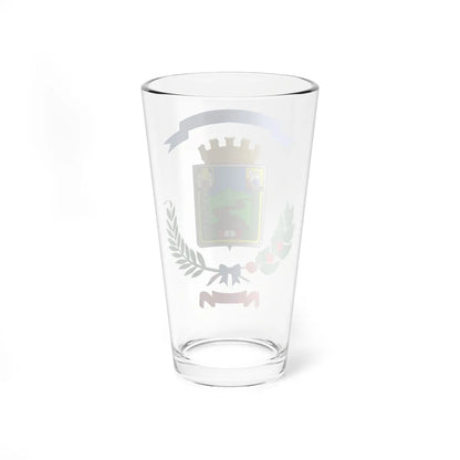 Escudo Cantón La Unión Cartago Costa Rica (Costa Rica) (Coat of Arms) Pint Glass 16oz - Go Mug Yourself