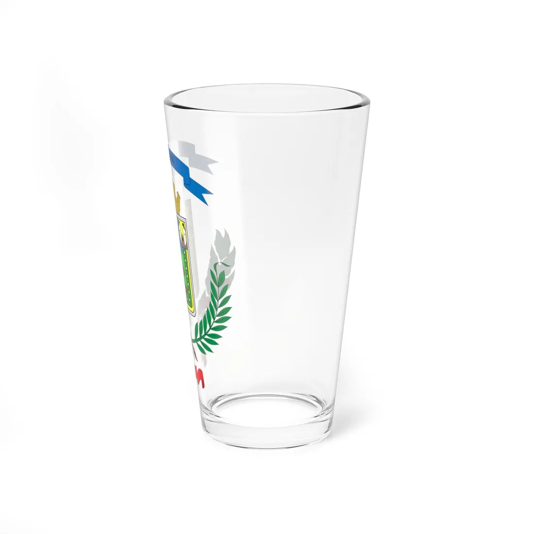 Escudo Cantón La Unión Cartago Costa Rica (Costa Rica) (Coat of Arms) Pint Glass 16oz - Go Mug Yourself