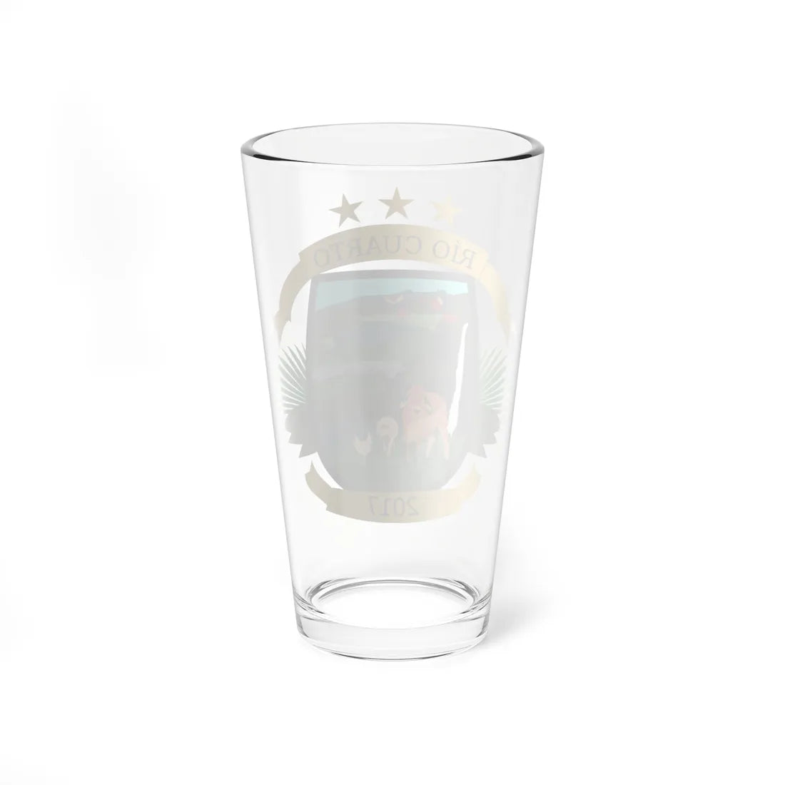 Escudo Cantón Río Cuarto Costa Rica (Costa Rica) (Coat of Arms) Pint Glass 16oz - Go Mug Yourself